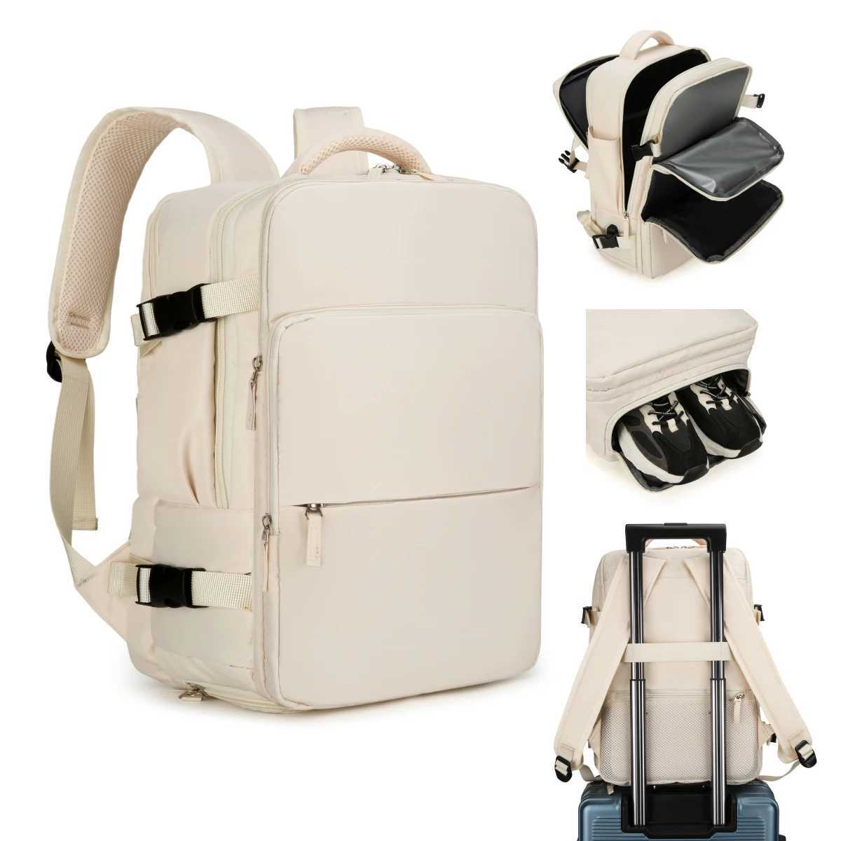 Business Backpack Business Trip Backpack Large Capacity Computer Laptop Bag Commuter Travel Mens Backpack Work Student School Boarding Multi-FunctionM