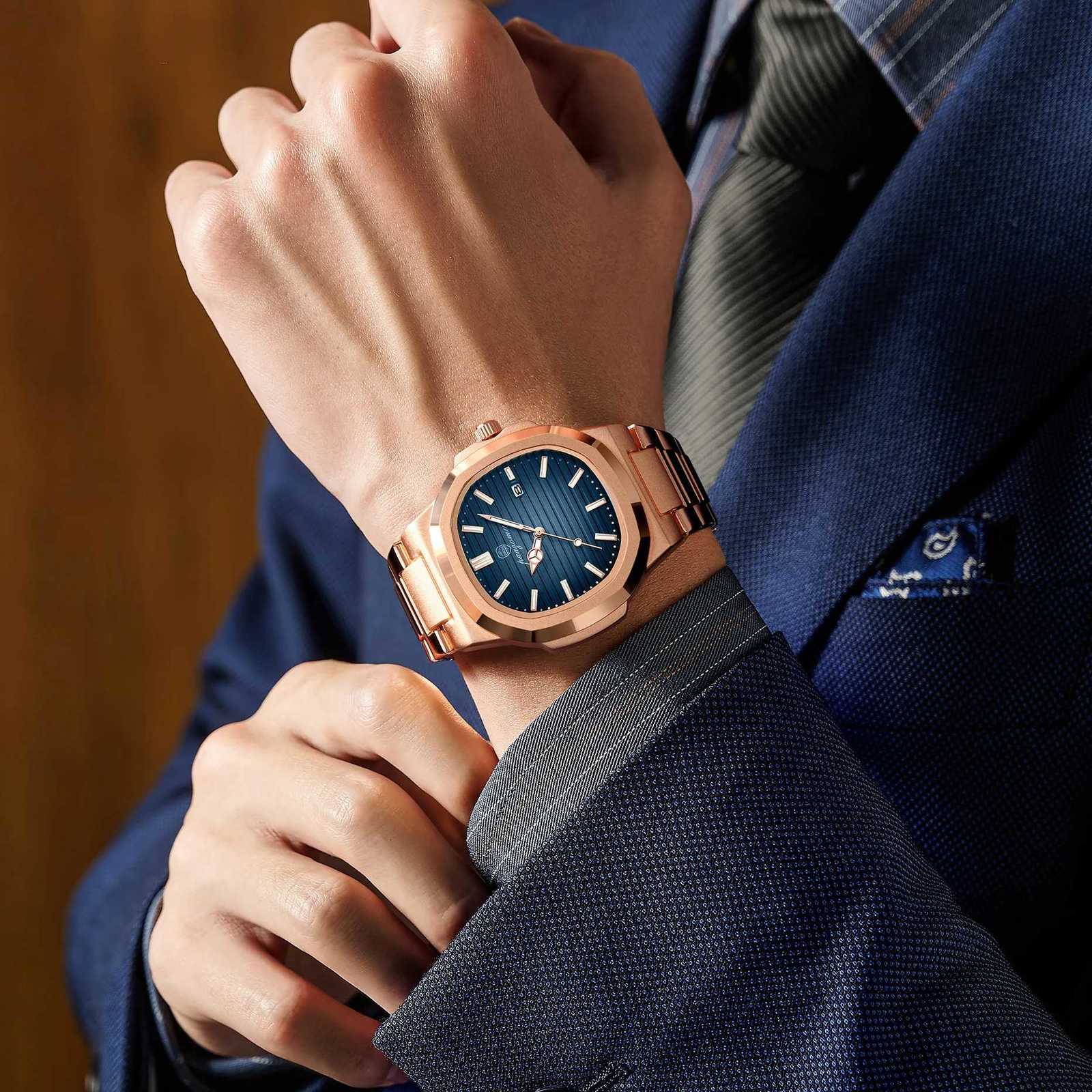 2025 New For Men Fashion Brand M Waterproof Luminous Stainl Steel es Date Week Casual Quartz Mens Clock Reloj M251222