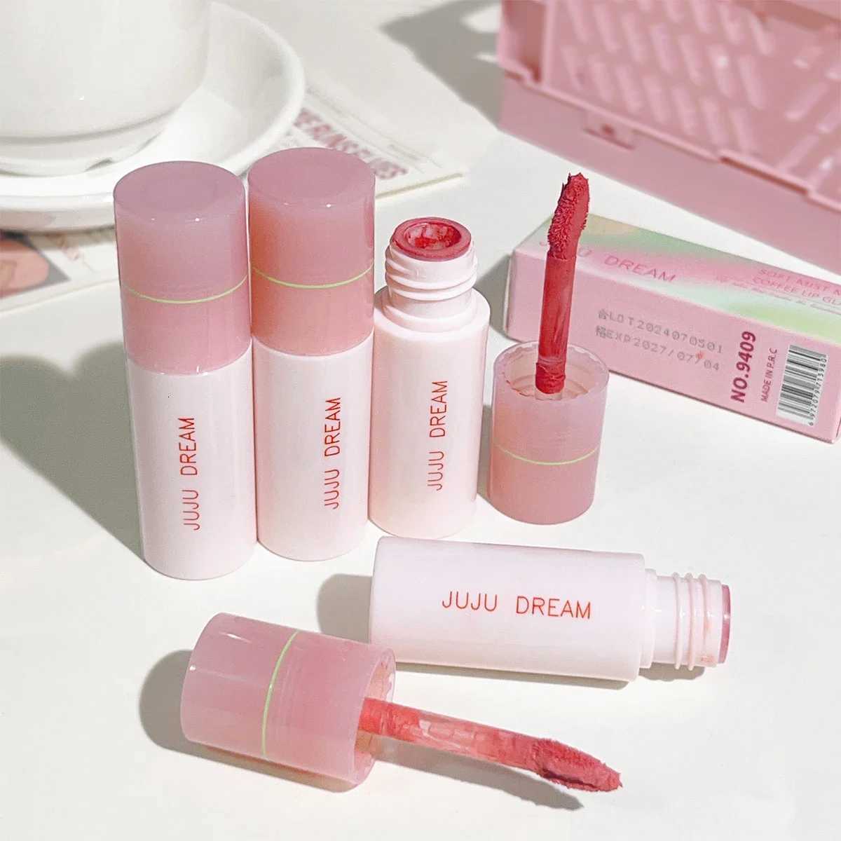 JUJU Dream Small milk tube lip gloss airy white matte lifting lipstick velvet matte lip gloss lip glossT251222