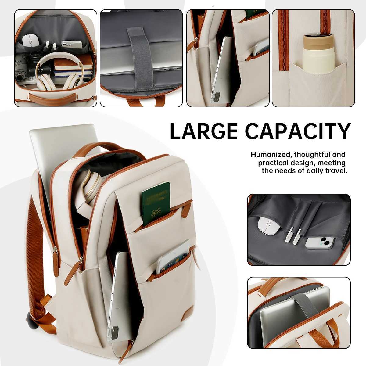 Large-Capacity Travel Multi-Functional Backpack College Student Bag Womens Carry-On Bag No Checked-In Luggage Computer Business Bag for MenM251222