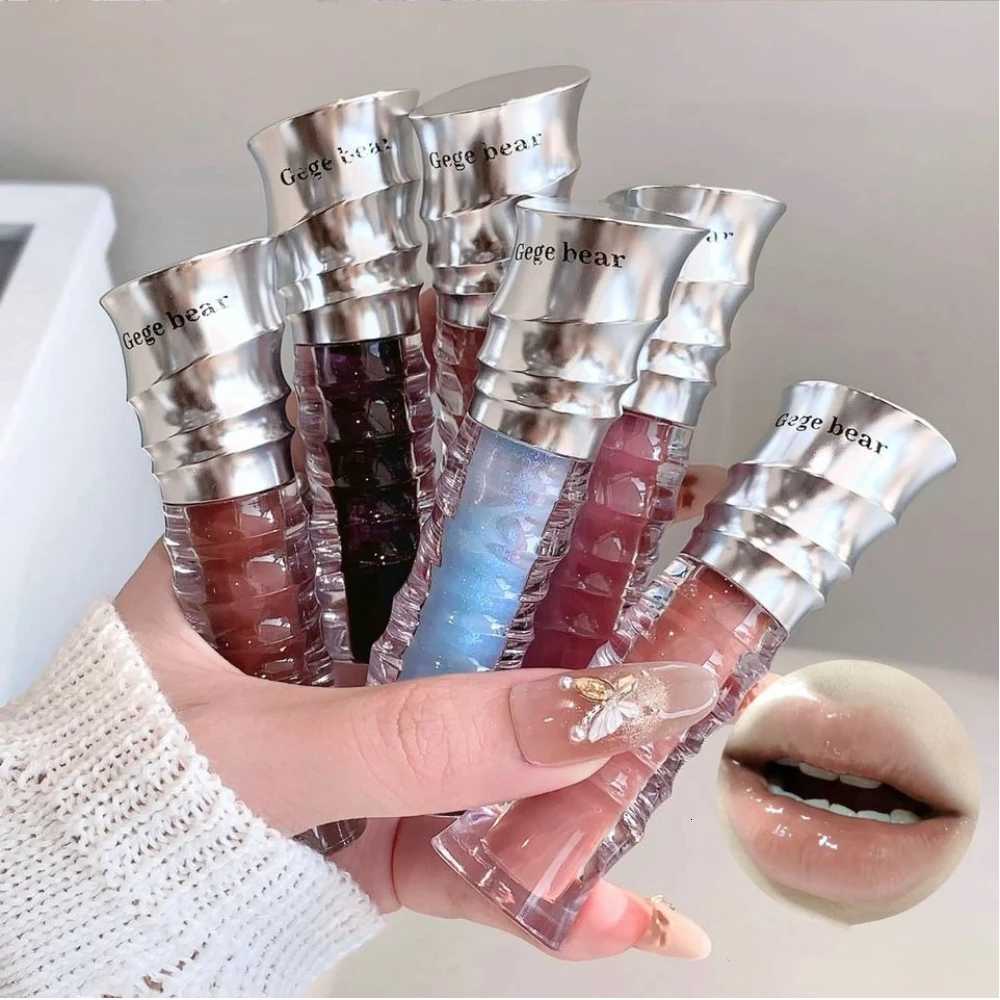 Fashion Shell Lip Gloss Long-lasting Hydrating Jelly Lip Oil Waterproof Non-fading Mirror Shimmer Blue Almond Lip Gloss CosmeticT251222