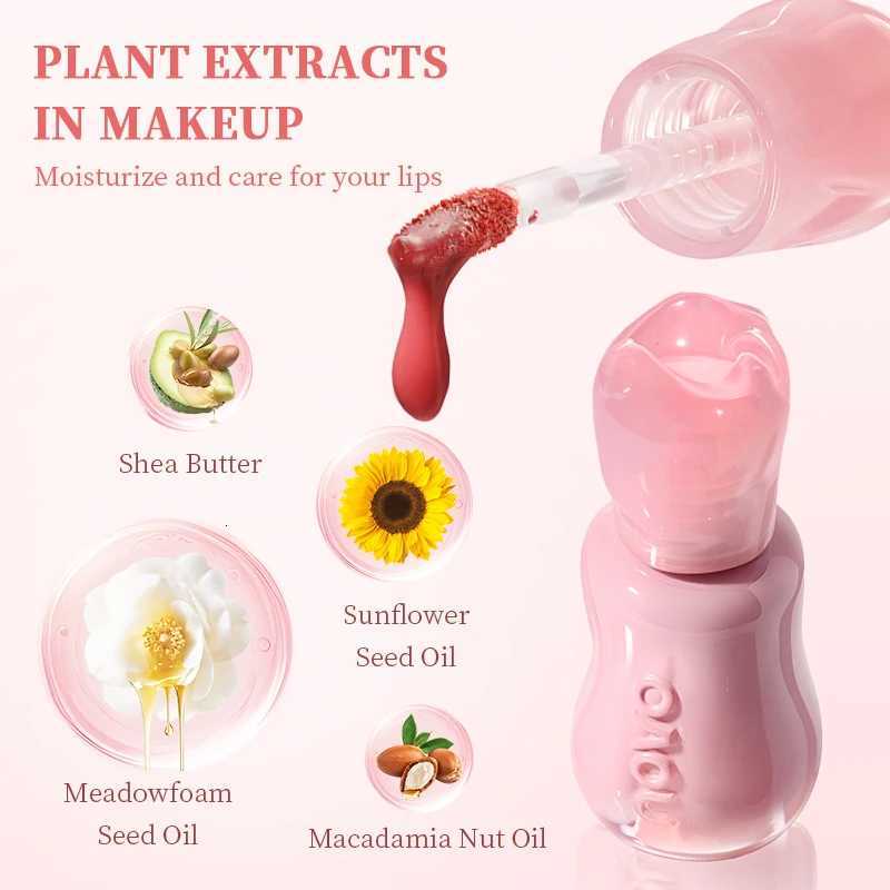 Waterproof Water Lip Gloss - Moisturizing Hydrating Shine Lasting Nourishing Liquid Lipstick With Seed Oils Smooth TextureT251222