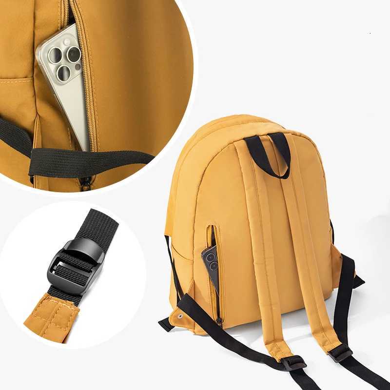 Super High-Looking Schoolbag Korean Style Lazy Style Preppy Style Sweet Cream Style Female College Student BackpackM251222