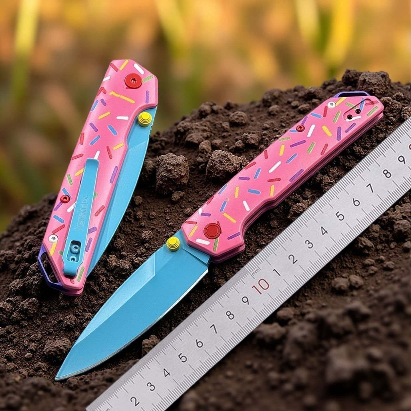 BM535 Bugout Donut Pink Aluminum Bearing folding knife