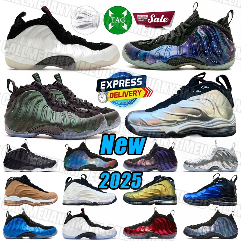 New Designer foamposits shoes Basketball Shoes Mens Sneakers Leather rubber Pine Green Galaxy Pearl Classic Fashion Outdoor Shoe Trainers