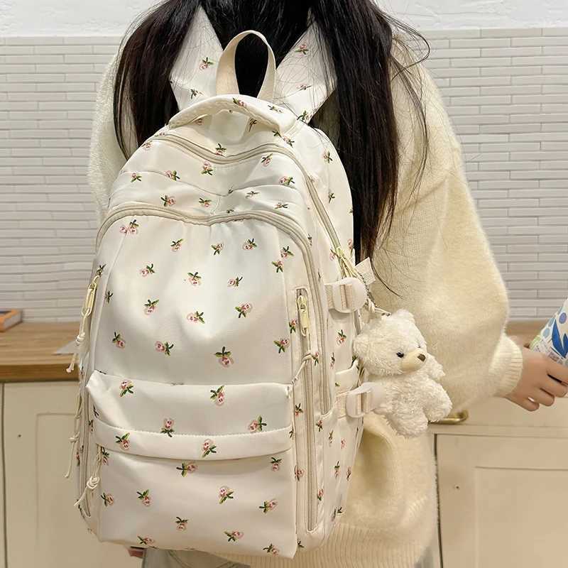Cute Backpack s Fashion School Bag Large Capacity Student School Bag Portable Travel Storage Bag for Kids Beach BagM251222