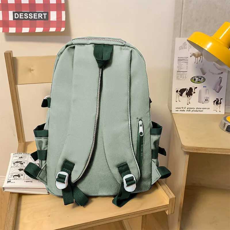 Schoolbags for s High School Students 2024 New High-Looking Large-Capacity Korean Style Simple Backpacks for s and gM251222
