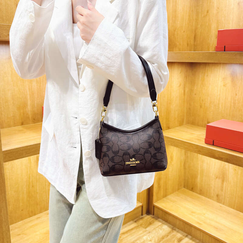 High-End for Women New European and American Fashion Printed Tote Elegant Single Shoulder Small Crossbody Bag Niche design sense