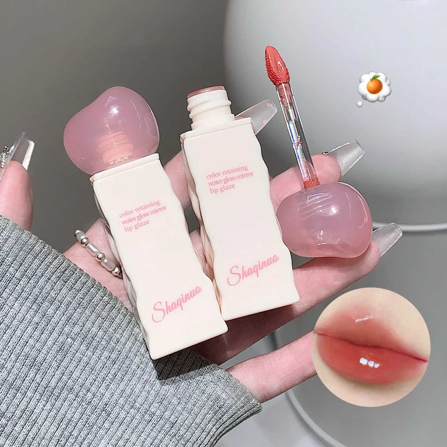 Clear Moisturizing Mirror Water Liquid Lipstick Lasting Hydrating Pink Lip Gloss Plumping Sexy Lip Tint Makeup Korean CosmeticsT251222
