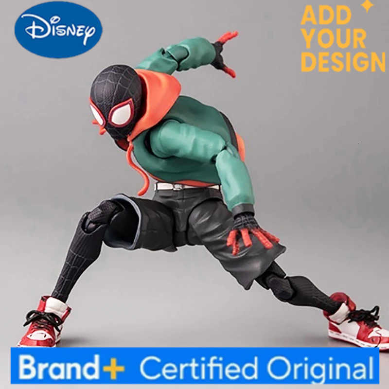 Disney Sv Action Spiderman Miles Morales Action Figure Collection Sentinel Marvel Spider-Man Into the Spider Verse Figures Model Toys H251222