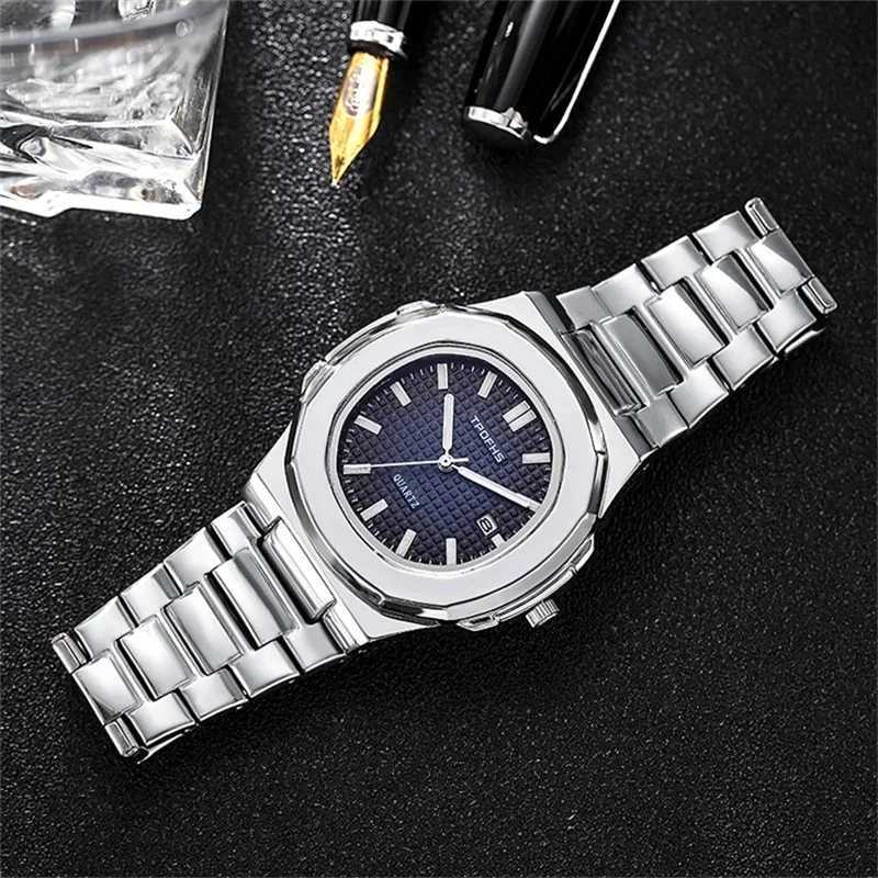 New Square Busin Men Clock Stainl Steel Waterproof Luminous Date M Wrist Sports Luxury Quartz es For Men M251222