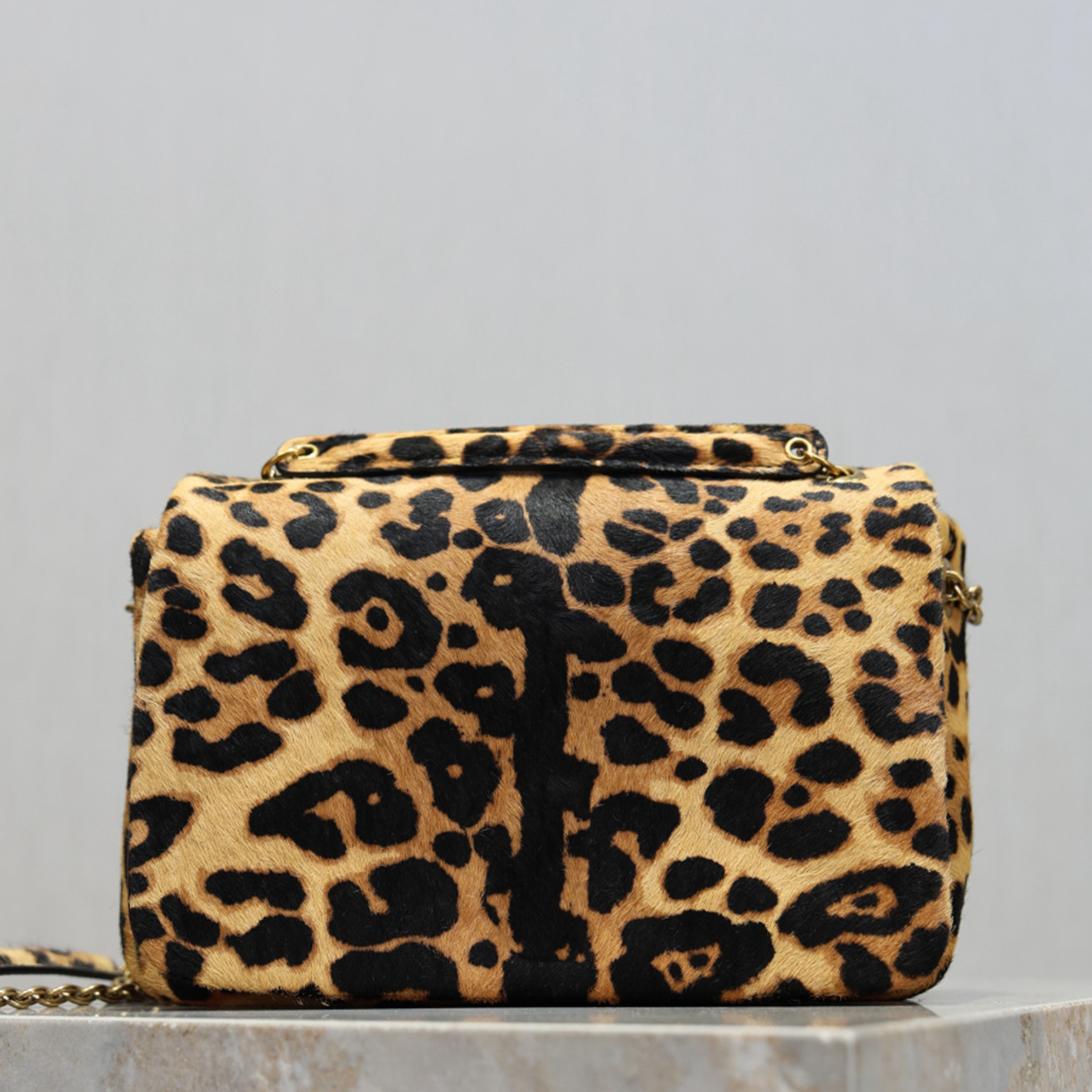 New Mini In Pony Hair Leather Shoulder Bag Luxury Designer Soft Genuine Leather Crossbody Bag Golden Hardware Clutch Bag Magnetic Snap Closure Handbag Purse