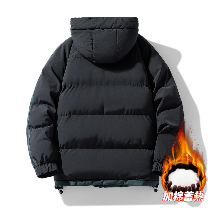 Men's Hooded Puffer Jacket 2025 Autumn Winter Casual Loose Cotton-Padded Coat