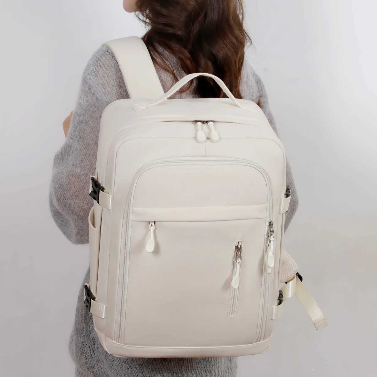 Travel Backpack for Men and Women Short-Distance Travel Bag Large-Capacity College Student Computer Bag Business Trip Storage Luggage BagM251222