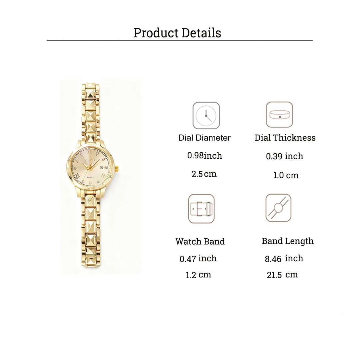 Fashionable and light luxury alloy wens quartz suitable for daily wear Christmas and Thanksgiving gifts M251222