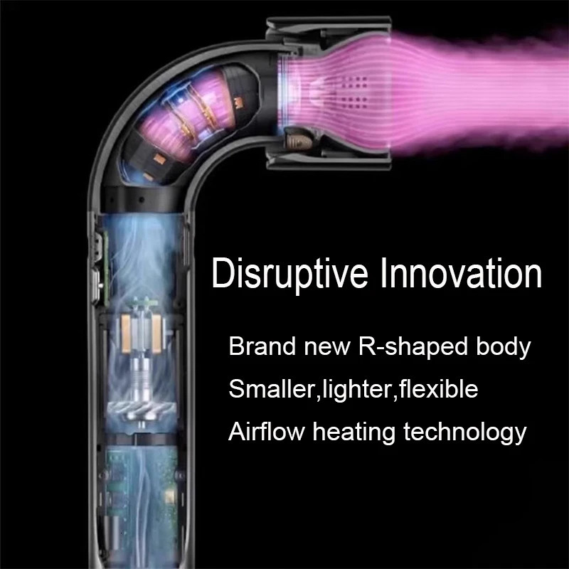 6 in 1 Leafless Hair Dryer Negative Lon Hair Care Professinal Quick Dry 1400 Watt High Speed Home Constant Anion HairDryer 251215