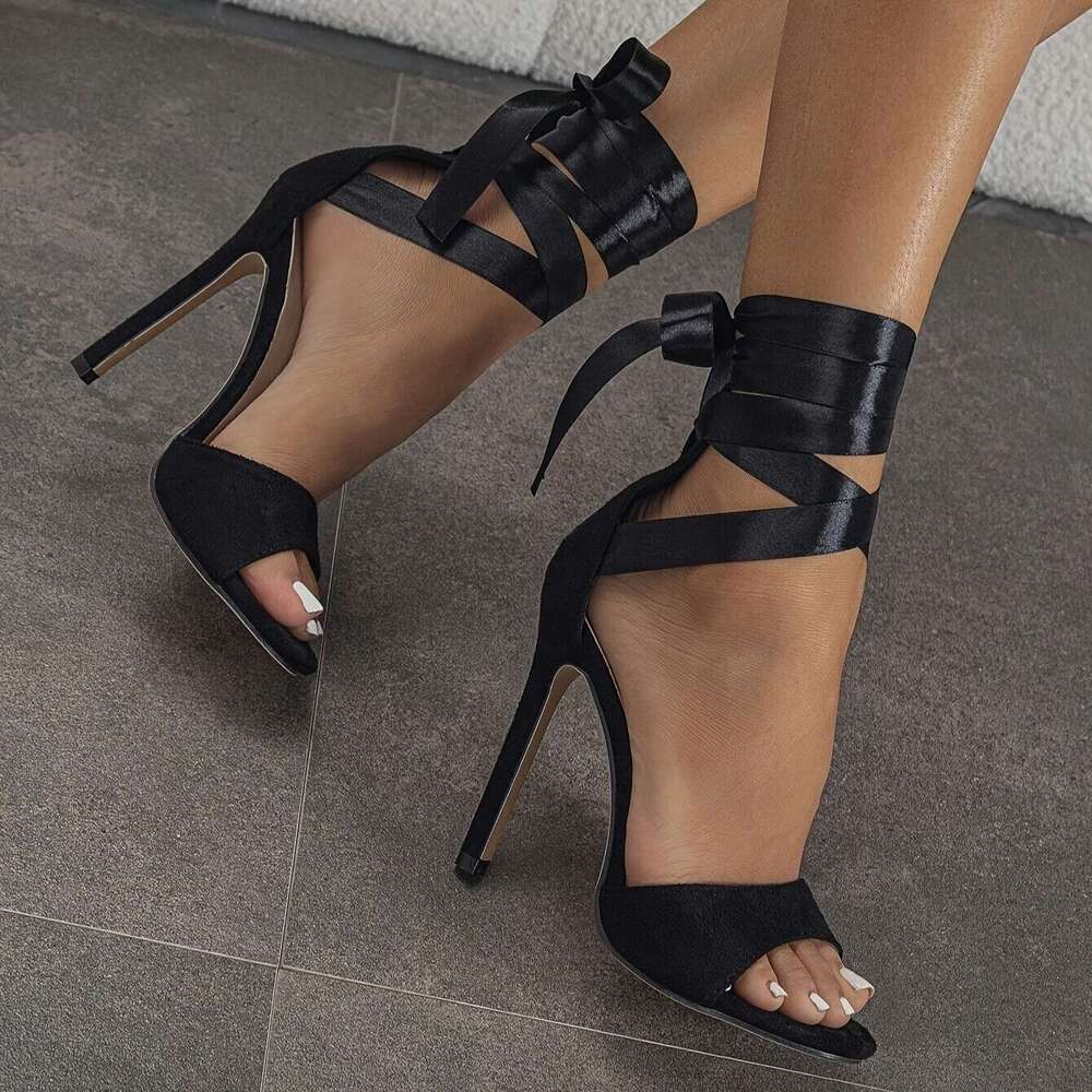 2026 Women's Strappy Stiletto Sandals, Elegant Pointed Peep Toe High Heels, Fashion Party & Banquet Dress Shoes