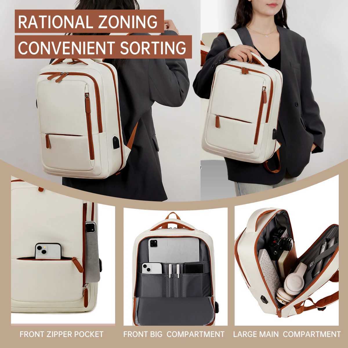 New Travel Backpack Womens Backpack Short-Distance Business Trip Lightweight Travel Bag Luggage Bag College Student Computer ScM251222