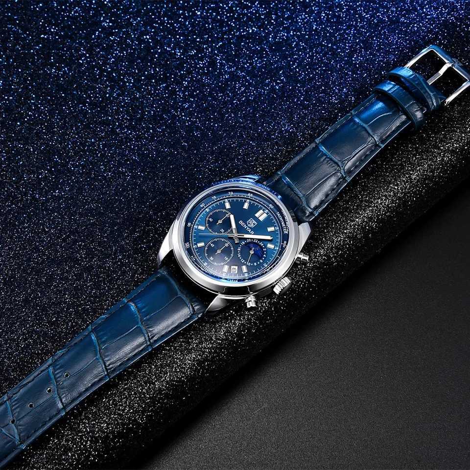 BENYAR Sports Chronogrh 2026 New Men Quartz Wrist Stainl steel Diver 30ATM Waterproof Leather Military es M251222