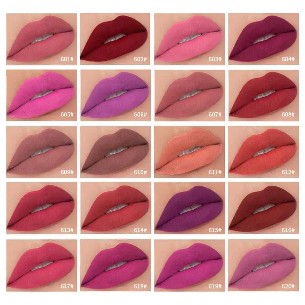 QIBEST Matte Lip Gloss Lip Makeup 34 Colors Velet Nude Waterproof Lipgloss Matte Lipstick Liquid Lipstick Long lasting Lip TintT251222