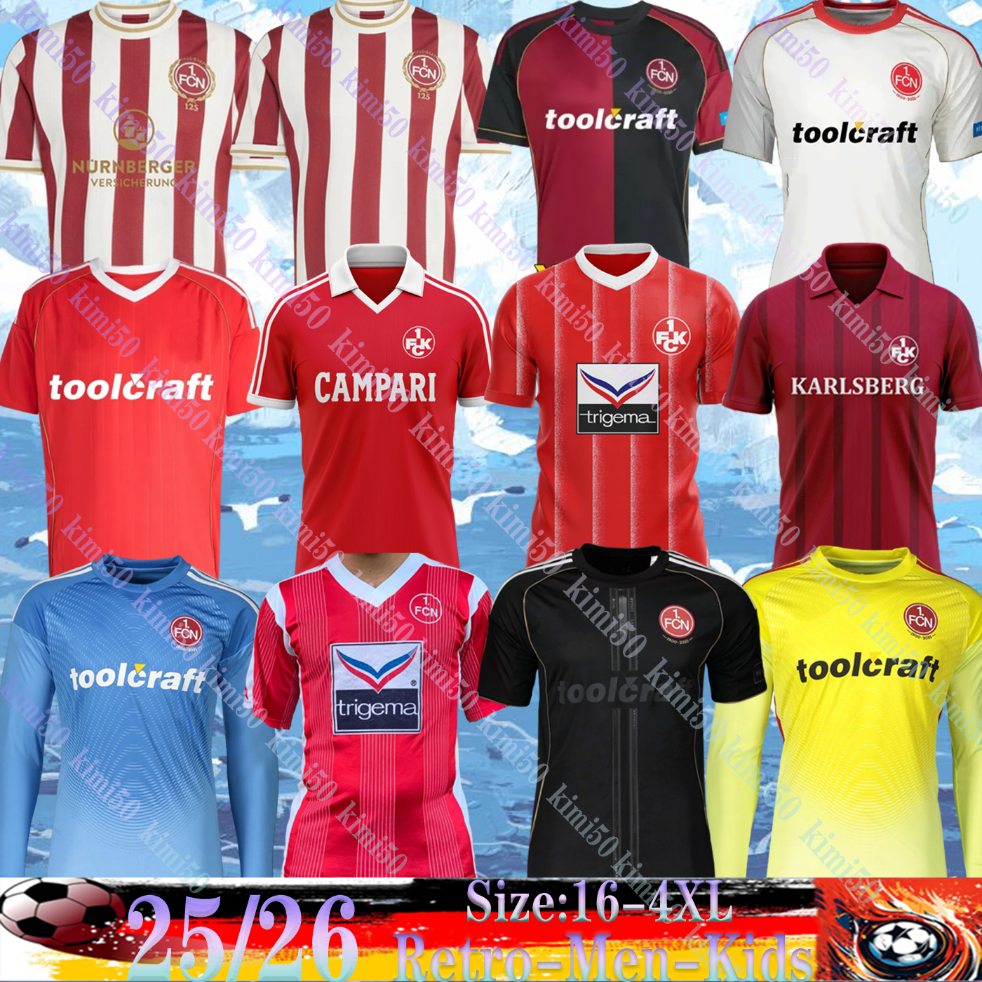 Retro TZIMAS 2025 Nurnberg 125-Year Anniversary Kit 1980 1994 Soccer Jerseys JUSTVAN REICHERT BIRON JANDER TELALOVIC GRUBER FLICK Men kids Football T-Shirt Uniforms