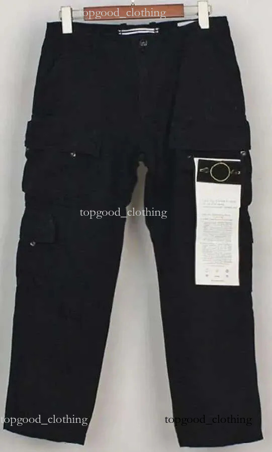 Pull Classic Techwear Style Fashion Men's Stone Pocket Badge Fresh Wash Straight Cargo Topstoney Pants GSD efe c60