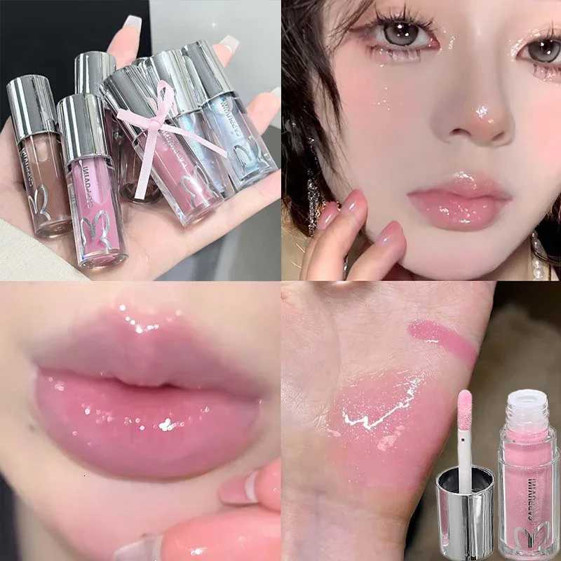 Cute Sparkling Mirror Lipstick Moisturizing Sexy Pink Shining Lips Gloss Long Lasting Lip Tint Makeup Jelly Glaze CosmeticsT251222