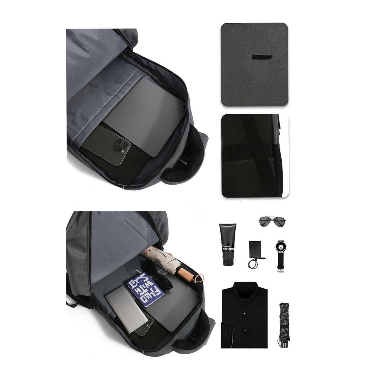 Backpack Mens Large Capacity Nylon Business Travel Bag Fashion Trend School Bag Casual 15inch Computer Backpack Student Class BoardingM251222