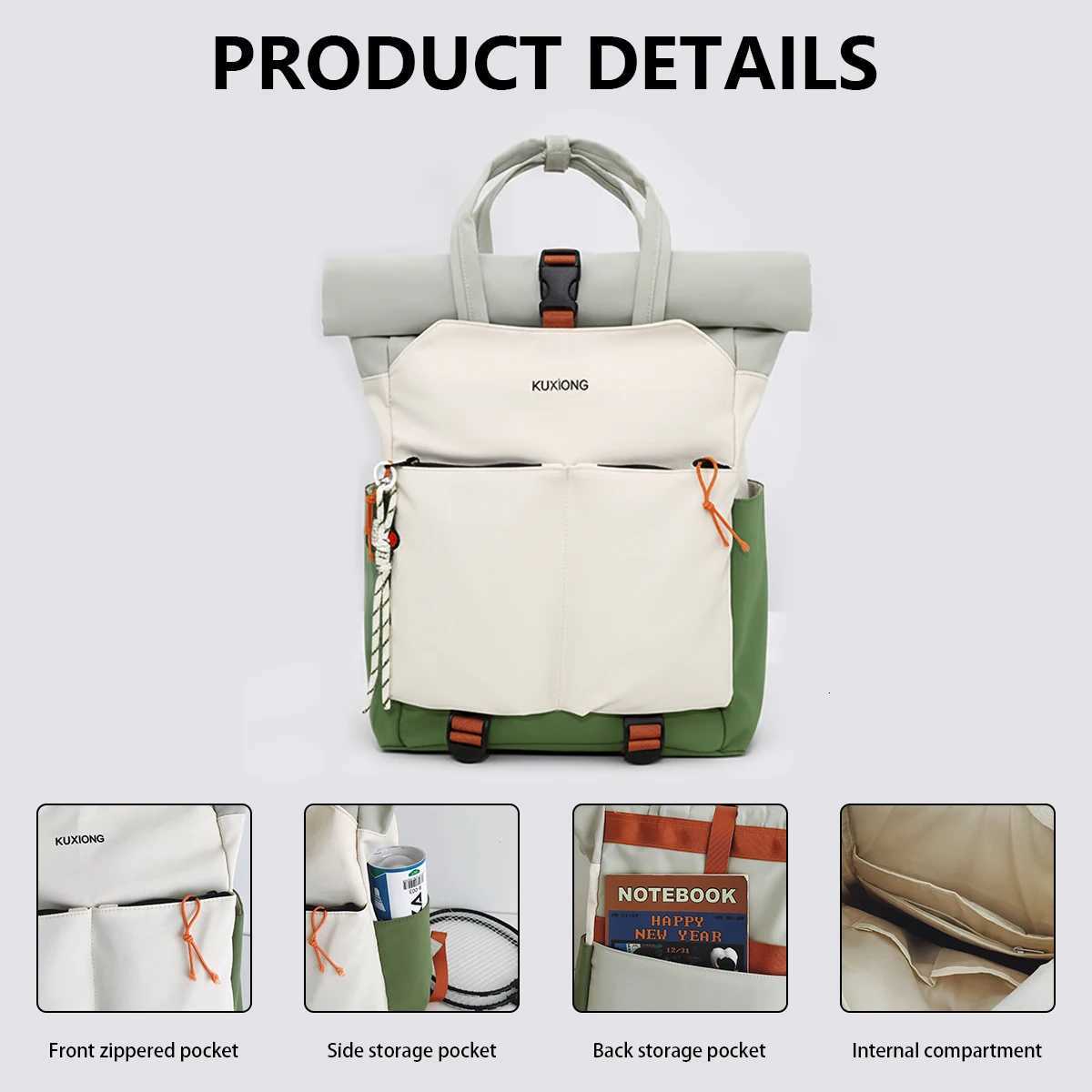 New Backpack Mens Backpack Lightweight Travel Computer Bag Casual College Student Junior High School Student School Bag High School Outdoor SportsM251