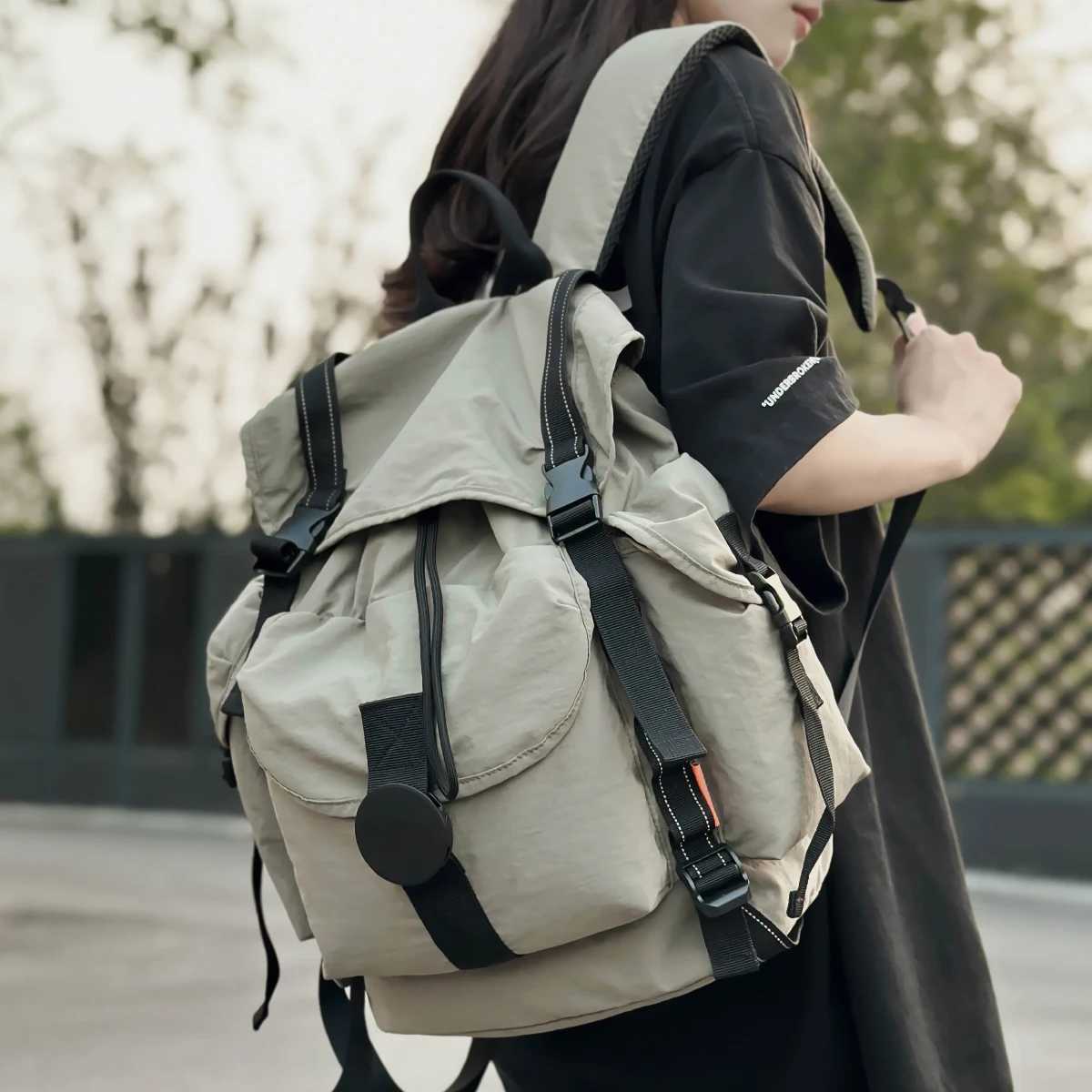 tyle Lightweight Outdoor Drawstring Backpack for s Casual Travel Backpack Sports School Bag for Men Large Capacity Cycling Business Trip HighEndS enM2