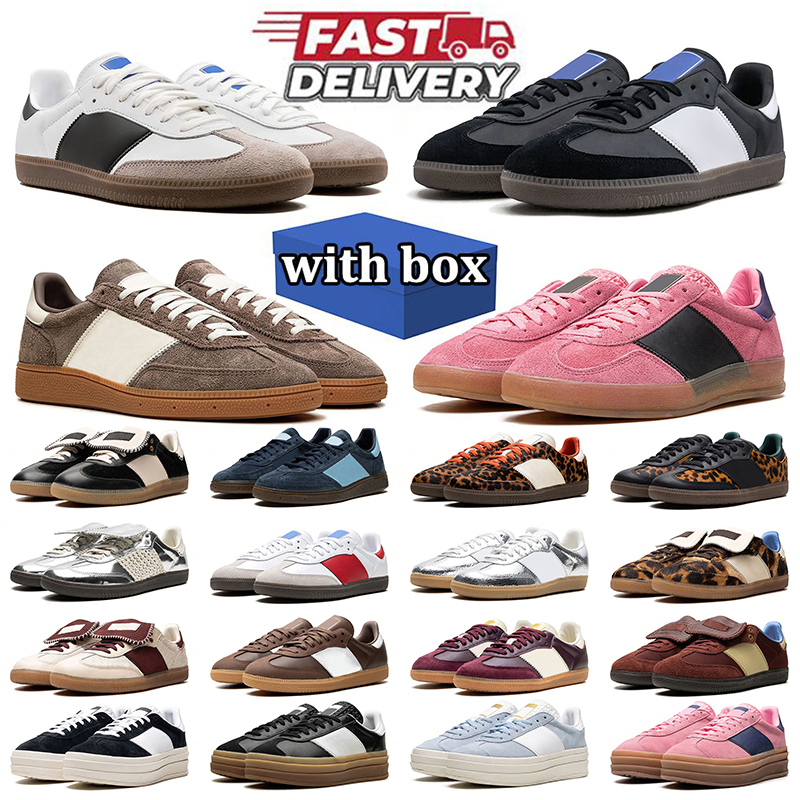 with box free shipping shoes og designer vegan og sneakers casual shoes Black White Gum Nylon Silver leather Red cream orange mens womens trainers outdoor sport 36-45