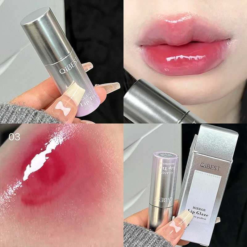 QIBEST Watery Mirror Lip Gloss Long-lasting Moisturizing Easy Wearing Water Glass Lip Glaze Hydrating Sexy Red Lip Tint MakeupT251222