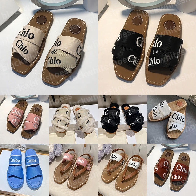 Free Shipping Designer chlo chlosandal chloslides sandals canvas clogs heels slippers slides shoes for mens famous womens sandal mules sandale Flip Flops classic