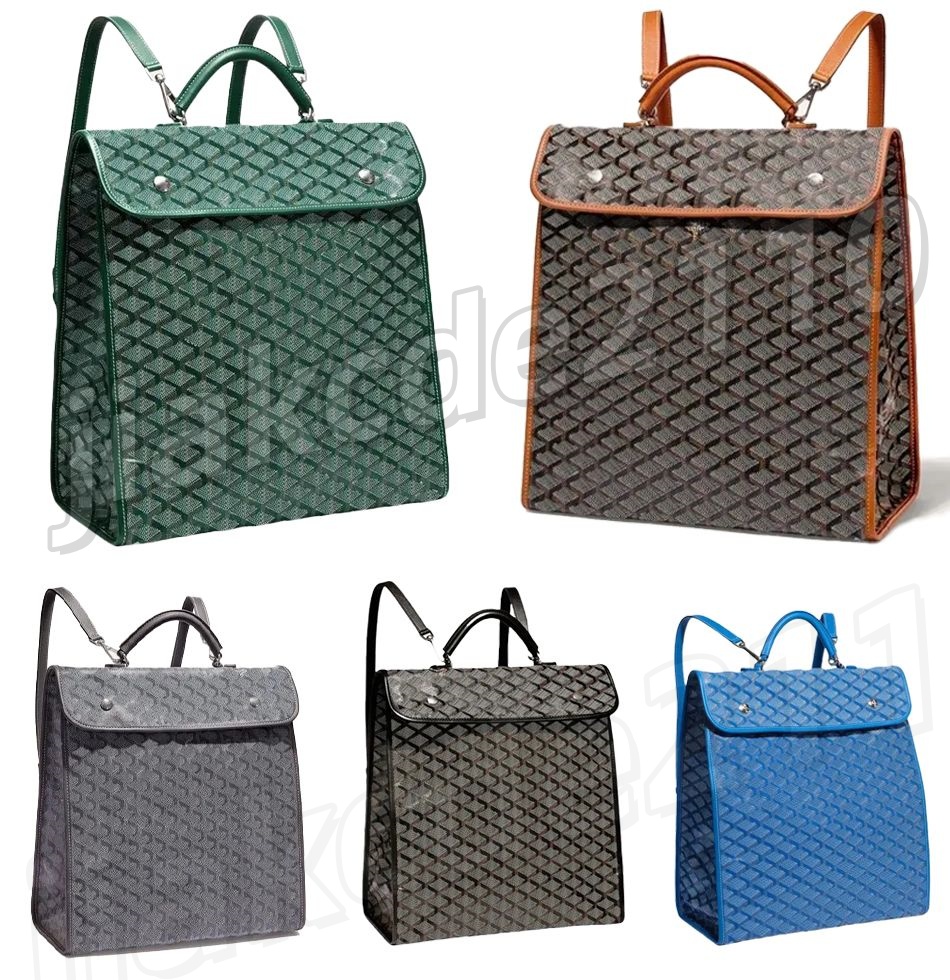 10A Designer backpack Bag Green Houndstooth leather Designer Backpack school bag mens Shoulder bag Luxury tote handbag Cross Body bag Top handle bookbag