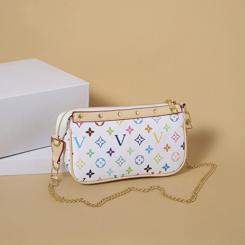 Designer Fashion Vintage shoulder Bags Classic Luxury bag Chain crossbody bag Vintage Ladies Brown Leather Handbag card holder lvsitys bag women highest quality