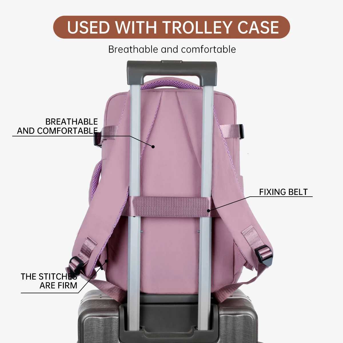 omens Work Commuting Travel Multifunctional Computer 16inch Water-Repellent Large Capacity Student School Bag Business Meeting Registration TravelM251