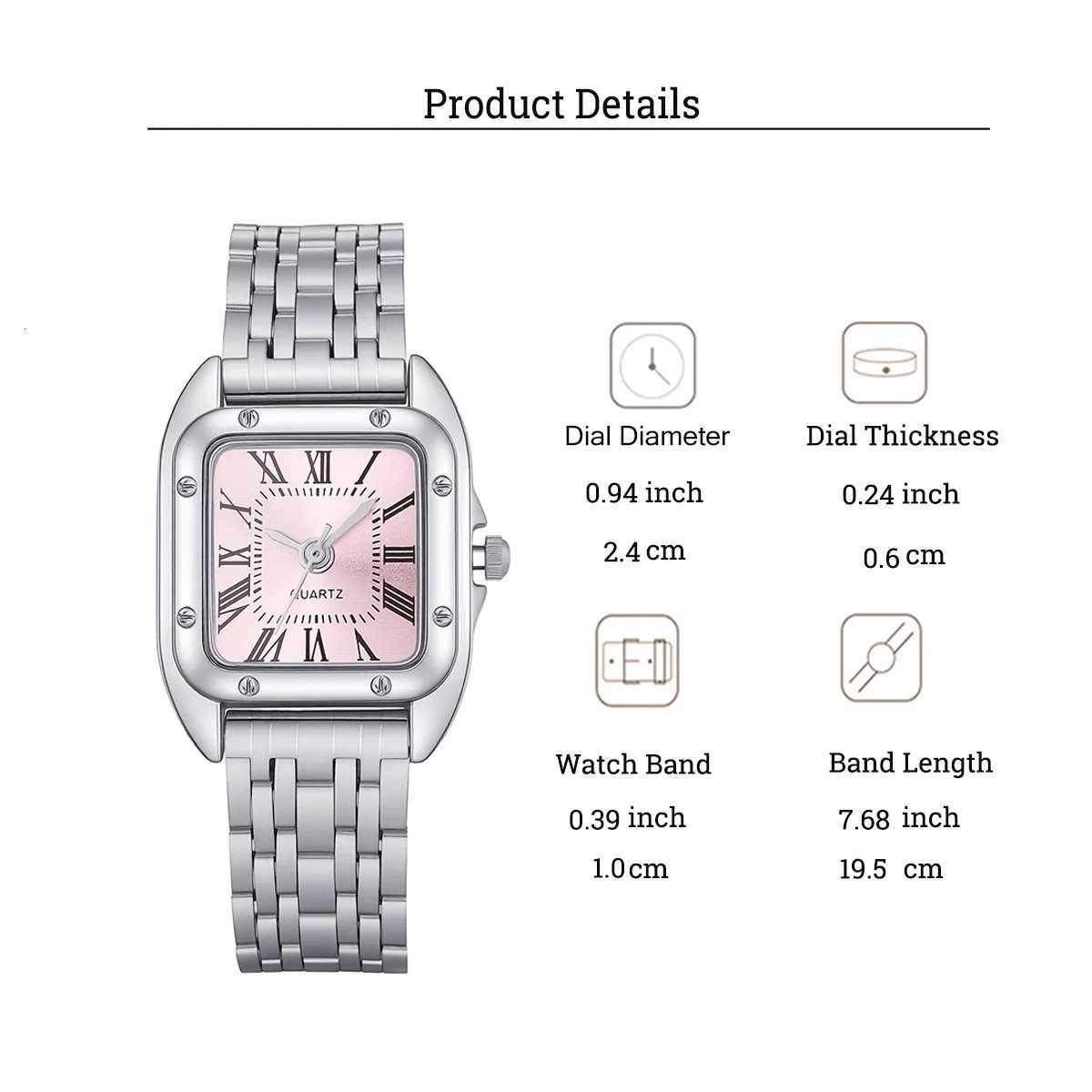 New Fashion Elegant Ran Dial Steel Band Quartz for Christmas Halloween Holiday Gifts M251222