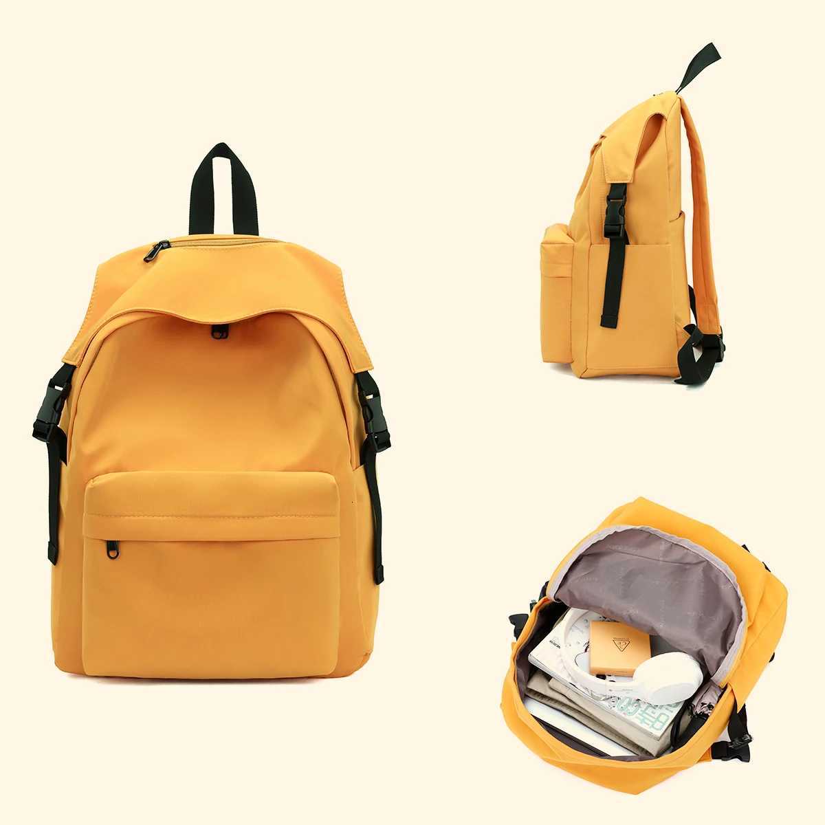 Schoolbag Female College Student Large Capacity Male High School Junior High School Student Backpack Female Backpack Red NeM251222