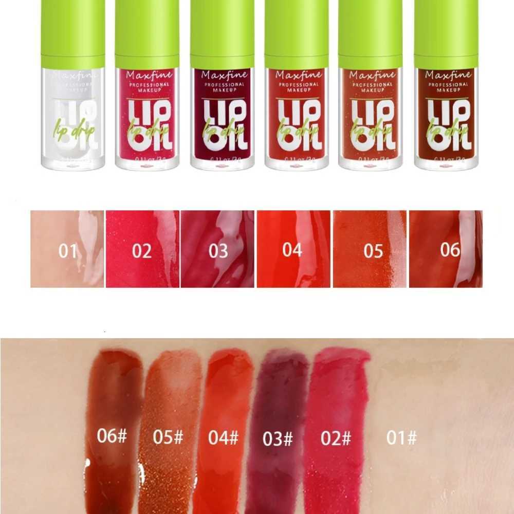 6 Colors Moisturizing Lip Gloss Lip Oil Clear Non Sticky Sexy Plumping Lips Lipstick Crystal Jelly Hydrating Lip Tint MakeupT251222
