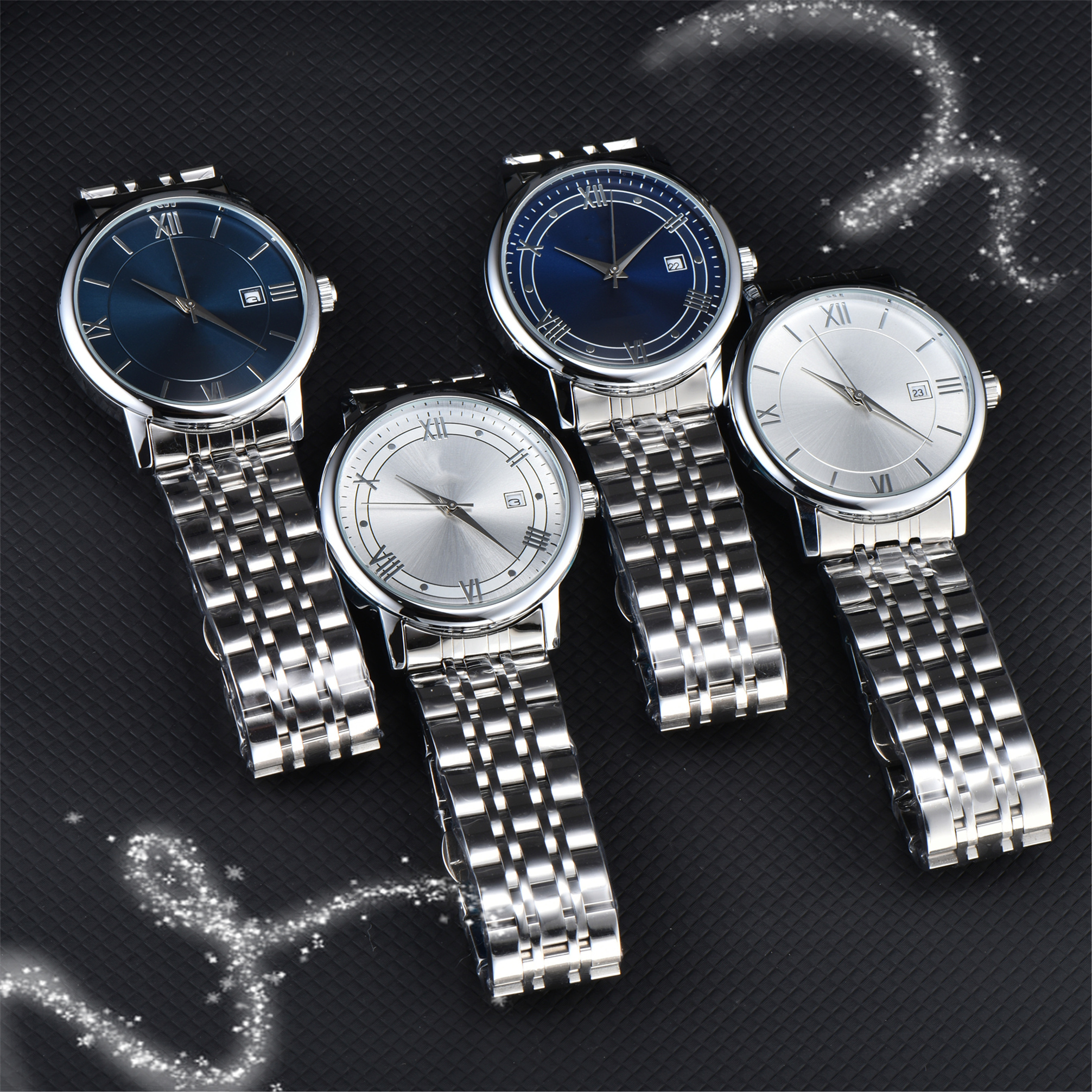Top High Quality Brand Men DE VILLEity business Automatic mechanical movement watch Mens Luxury Sapphire Mirror Designer Watches Man Watchwristes #5 8