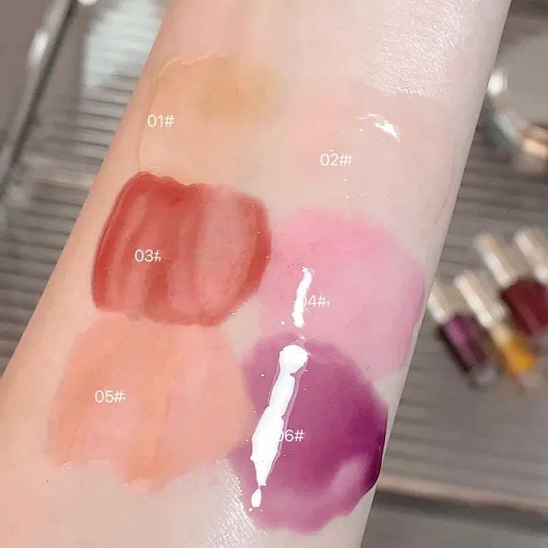 Moisturizing Glass Lip Oil Purple Jelly Violet Transparent Plumper Lip Gloss Makeup Nutritious Liquid Lipstick Brush Lip CareT251222