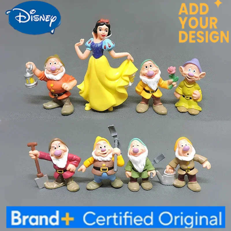 Disney Princess Snow White Action Figure The Seven Dwarfs Anime Figures Dolls Toys Cake Wedding Decoration Kids Birthday Gifts H251222