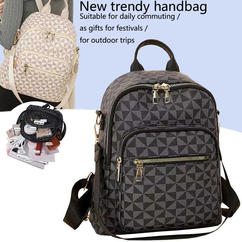 Neutral style backpack for men and women with a golden drawstring design suitable for travel tourism students and schoolbagsM251222