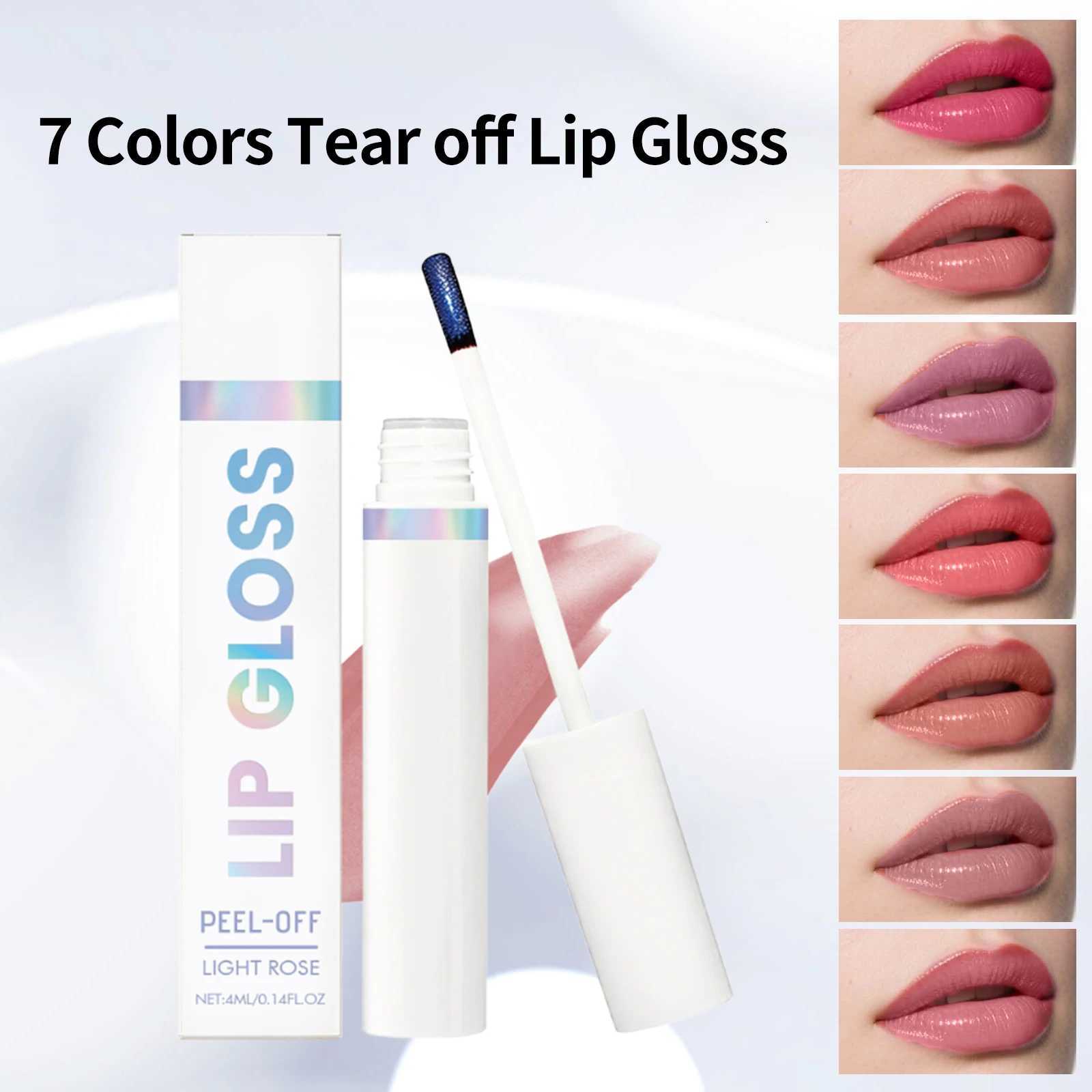 Tear off Lip Gloss Waterproof Long Lasting Peel off Liquid Lipstick Easy to Color Nourishing Lip Reduce Dryness CosmeticsT251222