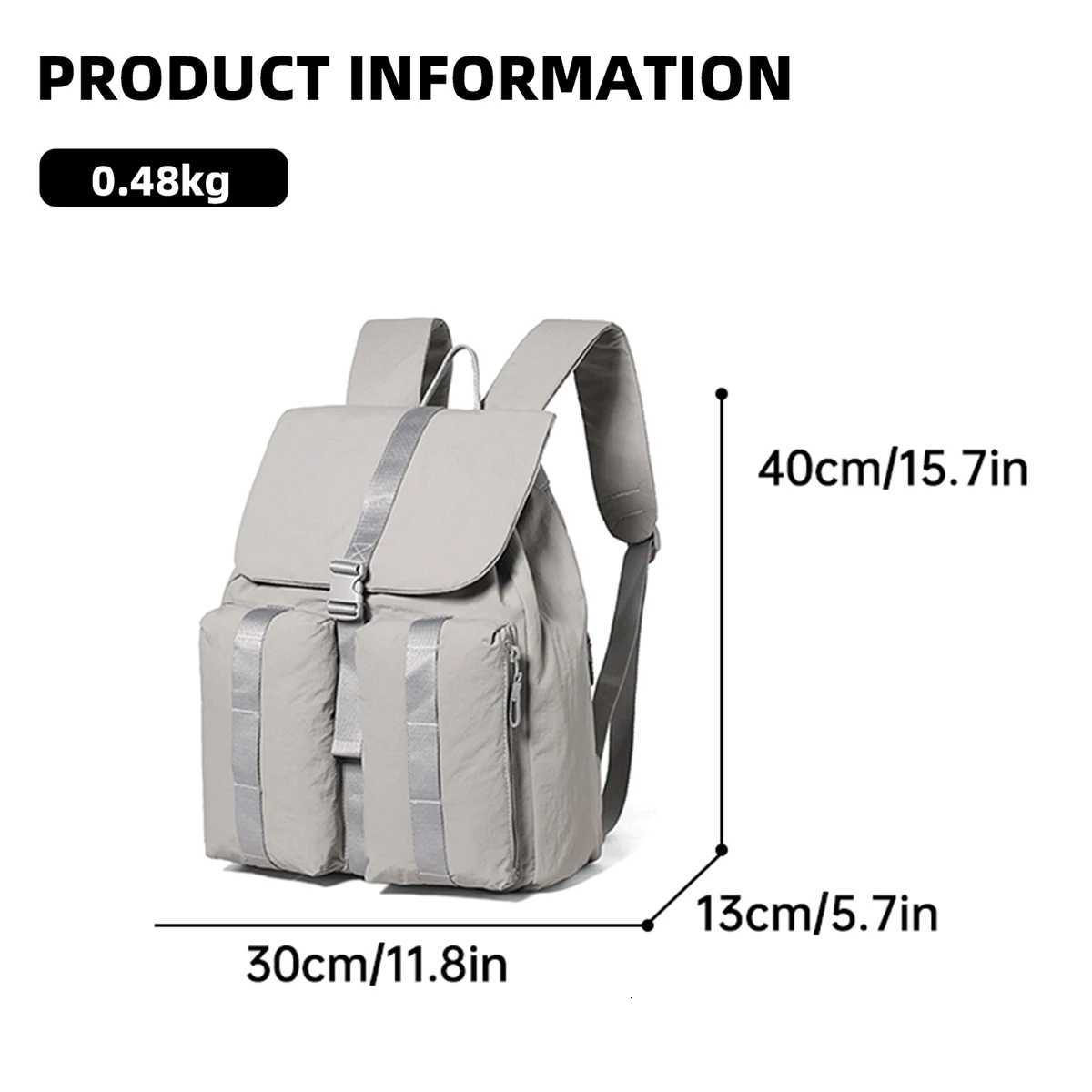Drawstring Backpack for Women 2025 New Fashion Versatile Travel Lightweight Backpack Small Commuter Waterproof Small School Bag Couple Student ClassM2