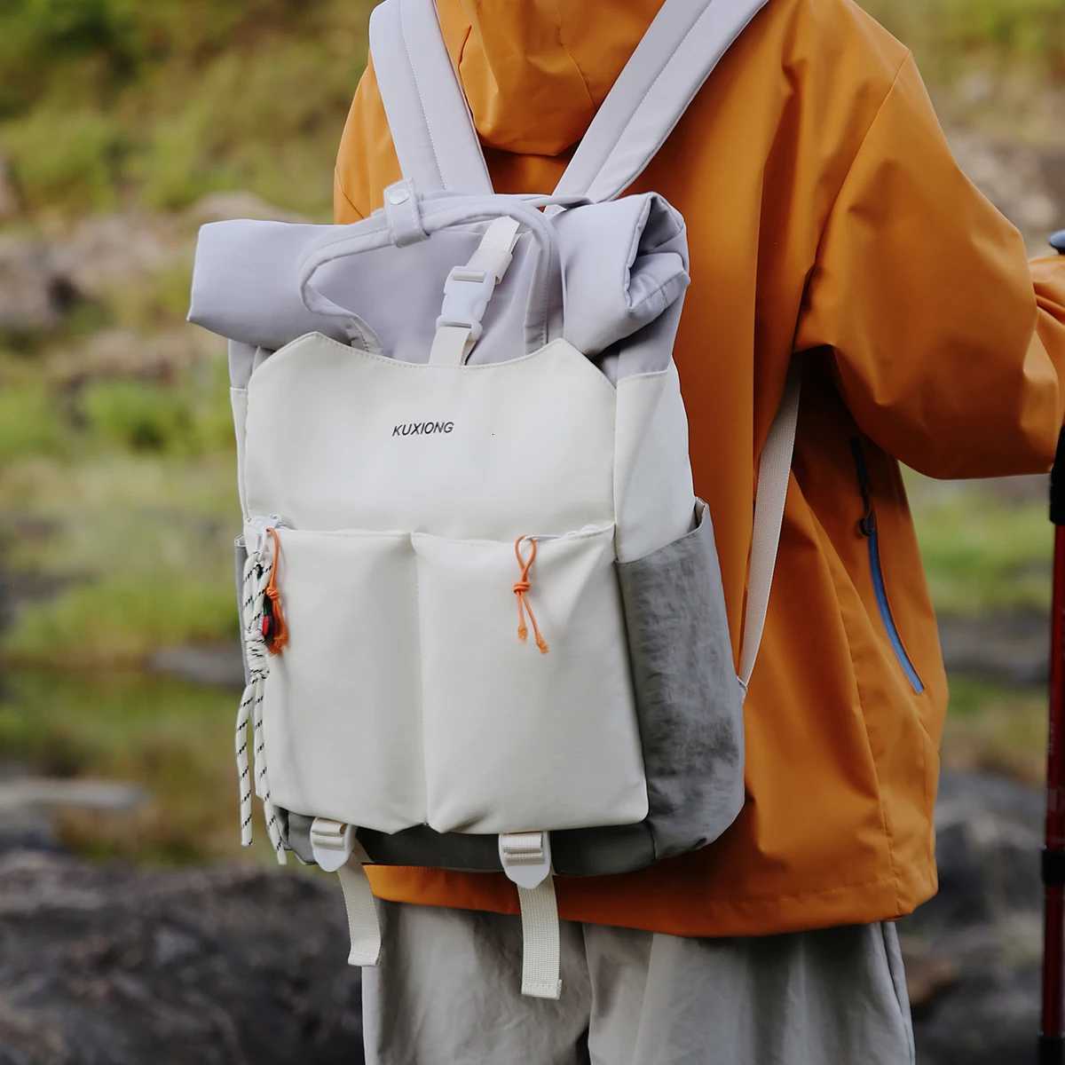 New Backpack Mens Backpack Lightweight Travel Computer Bag Casual College Student Junior High School Student School Bag High School Outdoor SportsM251