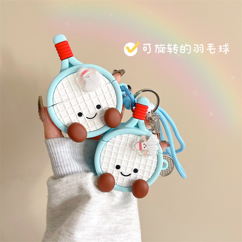 ins Cute Baseball Emoji Compatible with 4/Pro3 Apple Wireless Bluetooth 2nd Generation Earphone Case