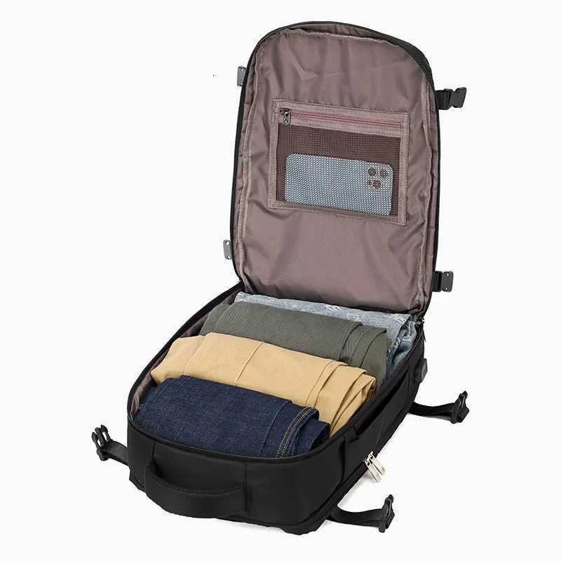 Backpack Mens Business Trip Large Capacity 2024 New Student School Bag Work Clothing Computer BackpackM251222