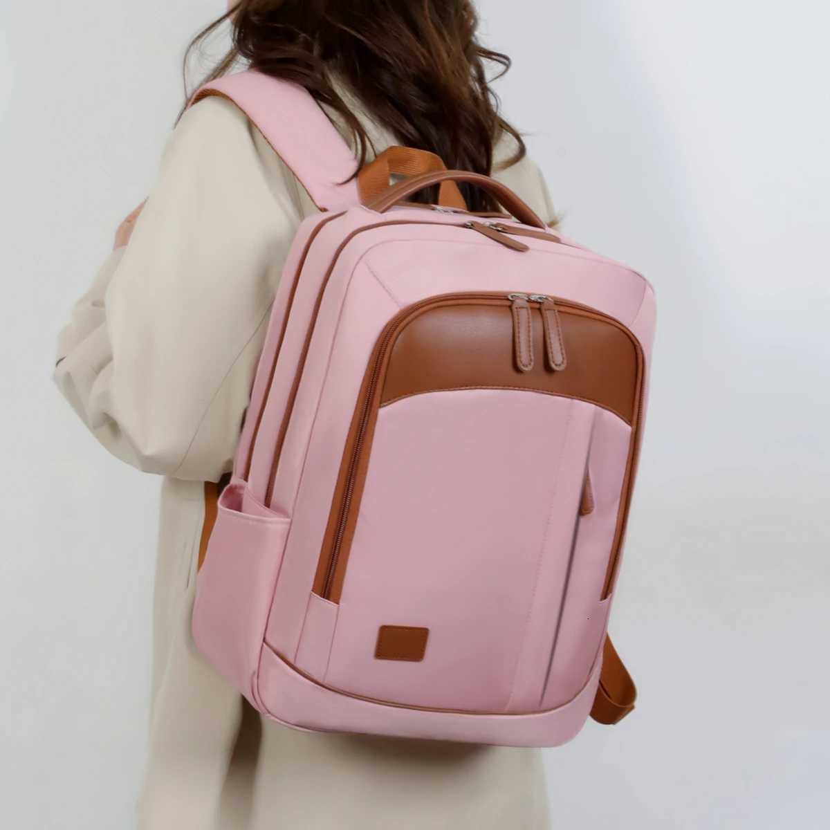 omputer Backpack for Women New LargeCapacityT ravelL ightweightB ackpackf orM enS implea ndS tylishS uitablef orB usinessT ripsa ndB oardingN oC hecke