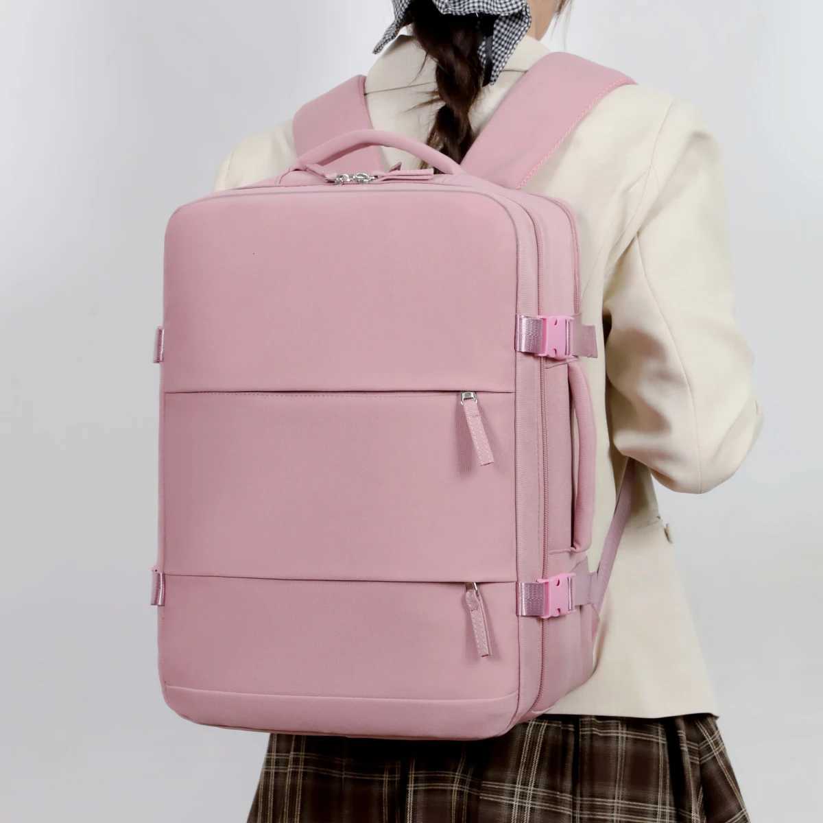 or Business Trips Large Capacity Oxford Waterproof Lightweight Nylon Backpack Multifunctional Commuting Travel Computer Bag Ladies College Students HM